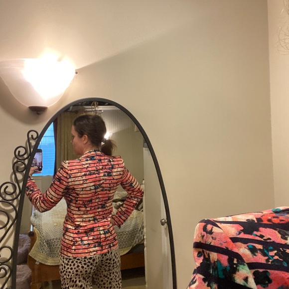 Floral and stripe Banana Republic stretch blazer - Picture 4 of 7